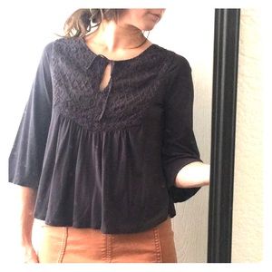 Forever 21 Embroidered Top
